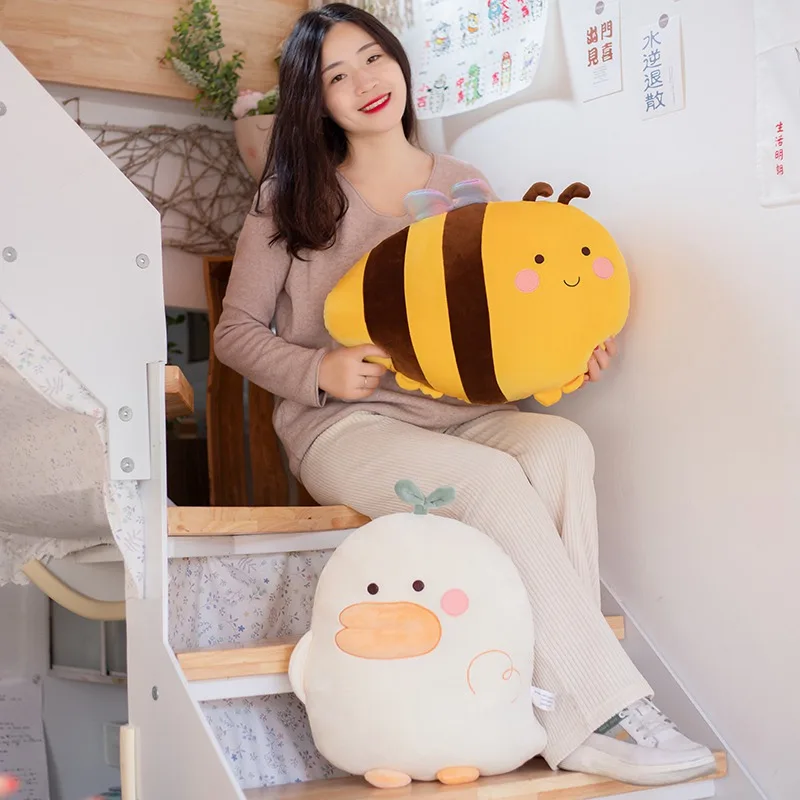 

50cm Kawaii Soft Duck Plush Toy Stuffed Cartoon Animal Duck Doll Nap Pillow Cushion Home Decor Birthday Gift For Children Girls