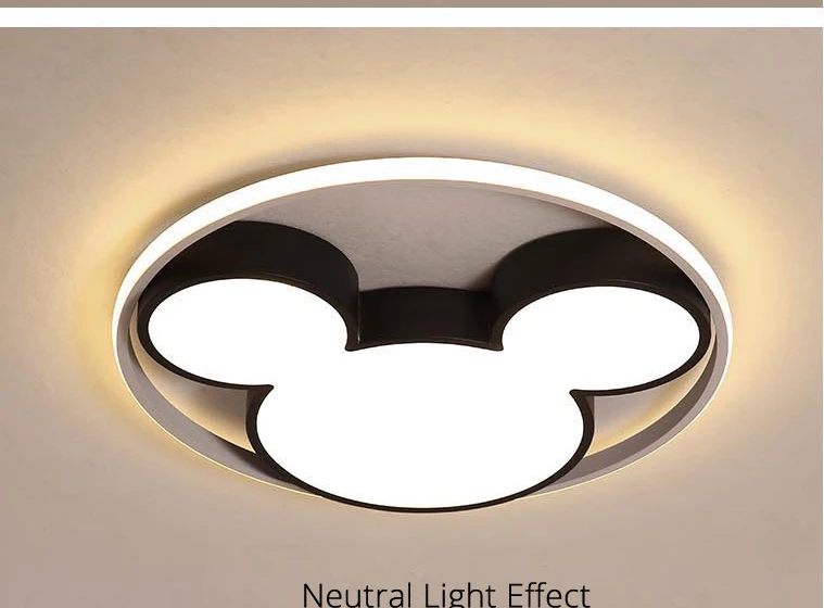 Mickey Mouse Shape Modern LED Ceiling Light Living Room Bedroom Ceiling Light Remote Control Dimming Light Decorative Light Mickey Mouse Shape Modern LED Ceiling Light Living Room Bedroom Ceiling Light Remote Control Dimming Light Decorative Light