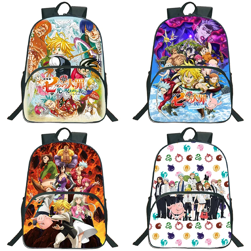 16inch The Seven Deadly Sins Backpack for Students Anime School Bags Boys Girls Bagpacks Kids Cartoon Bookbags Unisex Knapsack
16inch The Seven Deadly Sins Backpack for Students Anime School Bags Boys Girls Bagpacks Kids Cartoon Bookbags Unisex Knapsack