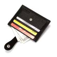 Simple Buckle Small Purse Business Style Multiple Card Positions Men's Card Holder Lychee Pattern Solid Color Texture CardHolder
Simple Buckle Small Purse Business Style Multiple Card Positions Men's Card Holder Lychee Pattern Solid Color Texture CardHolder