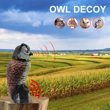 360 Degrees Bird Scarer Rotating Head Sound Owl Bird Scarecrow Fake Awl Statue Garden Decor Protection Repellent Pest Repellent
360 Degrees Bird Scarer Rotating Head Sound Owl Bird Scarecrow Fake Awl Statue Garden Decor Protection Repellent Pest Repellent