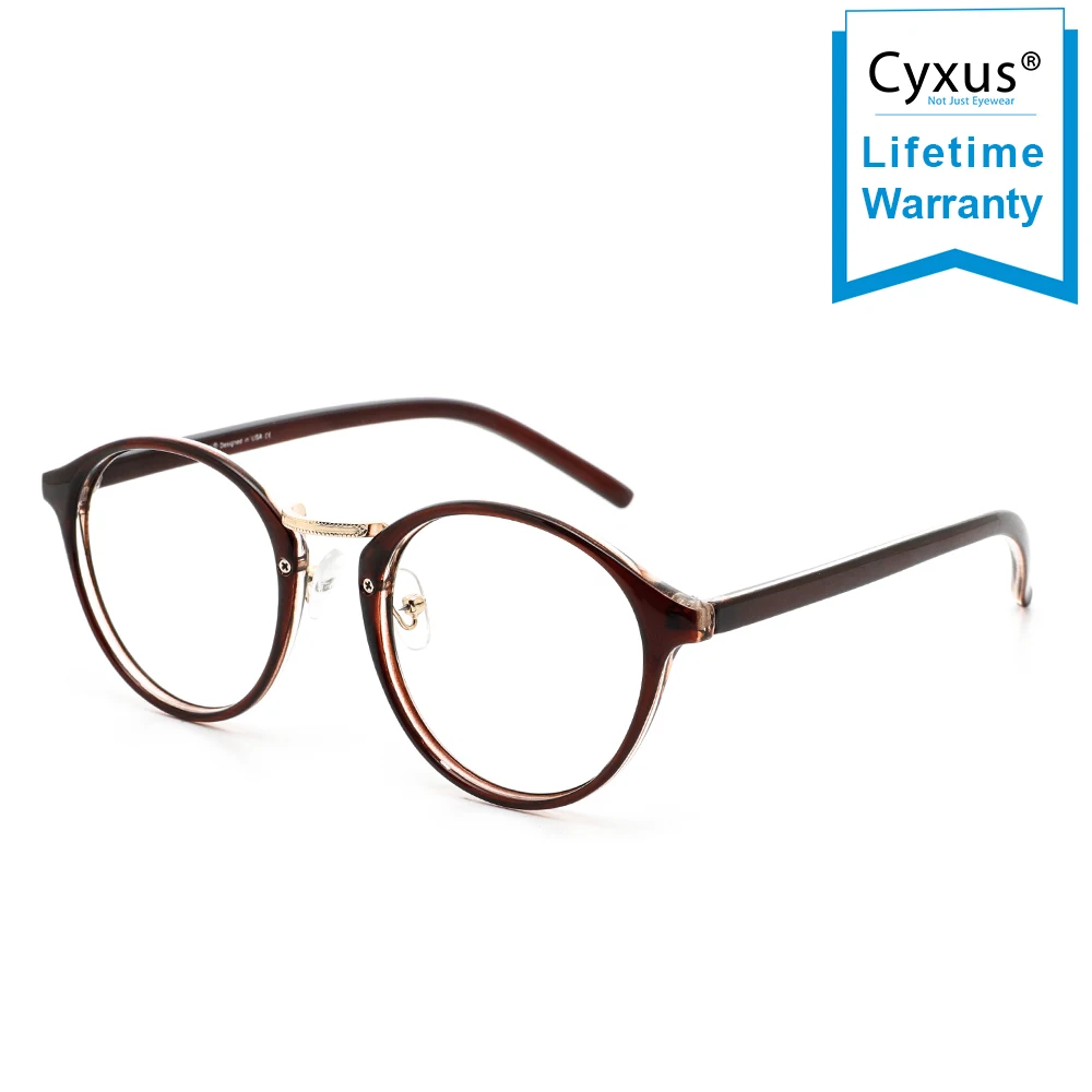 Cyxus Blue Light Blocking Computer Glasses for Anti UV & Eye Eyestrain Korean Round Frame Clear Lens for Women Men Eyewear 8065
Cyxus Blue Light Blocking Computer Glasses for Anti UV & Eye Eyestrain Korean Round Frame Clear Lens for Women Men Eyewear 8065