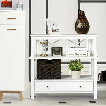 3-Tier Modern Concise Storage Rack End table Side Table Slide Drawer Large Capacity Environmentally Coating Sturdily Constructed
3-Tier Modern Concise Storage Rack End table Side Table Slide Drawer Large Capacity Environmentally Coating Sturdily Constructed