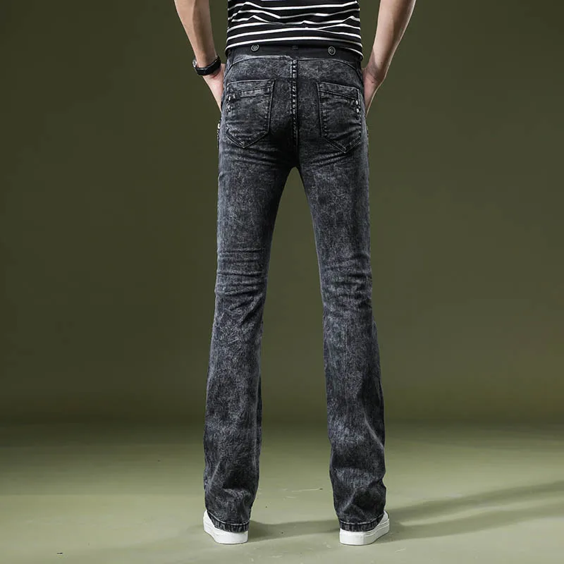Slim men's Boot Cut Flare Denim Jeans Men Fake Zippers Stretch Trousers snowflake jeans Male Bootcut
Slim men's Boot Cut Flare Denim Jeans Men Fake Zippers Stretch Trousers snowflake jeans Male Bootcut