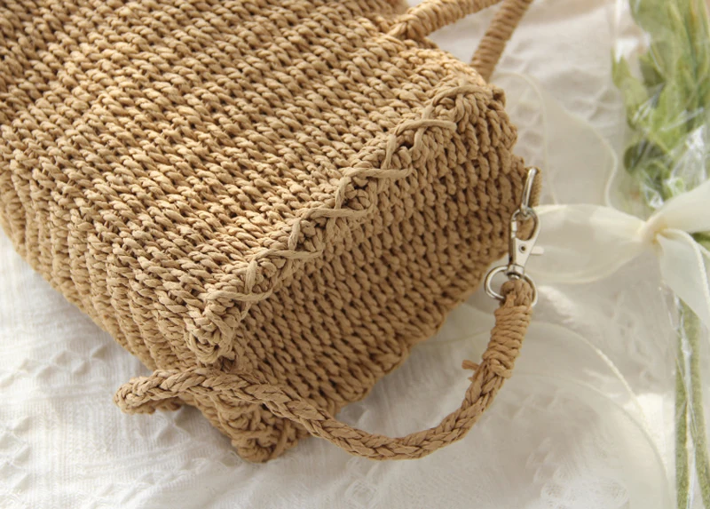 Vintage Handwoven Straw Crossbody - Bohemian Basket Bag 22 Hf23c1daf09c441d9b1a5ff5c6dc336c48