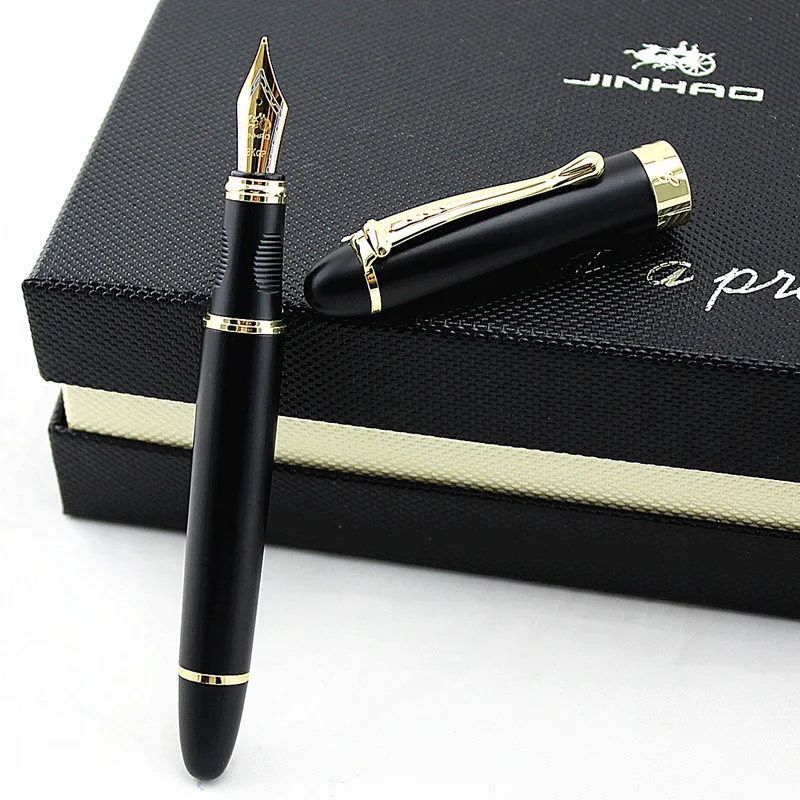 Перьевая ручка JINHAO X450 advanced 18K GP чернильная Nib матовая черная металлическая