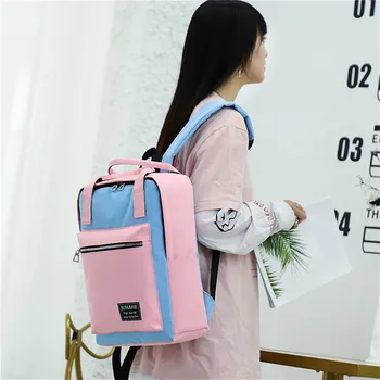 Wild Backpack Schoolbag Small Fresh Tide College Large Capacity Solid Color Waterproof Nylon Casual Backpack School Bag N3
Wild Backpack Schoolbag Small Fresh Tide College Large Capacity Solid Color Waterproof Nylon Casual Backpack School Bag N3