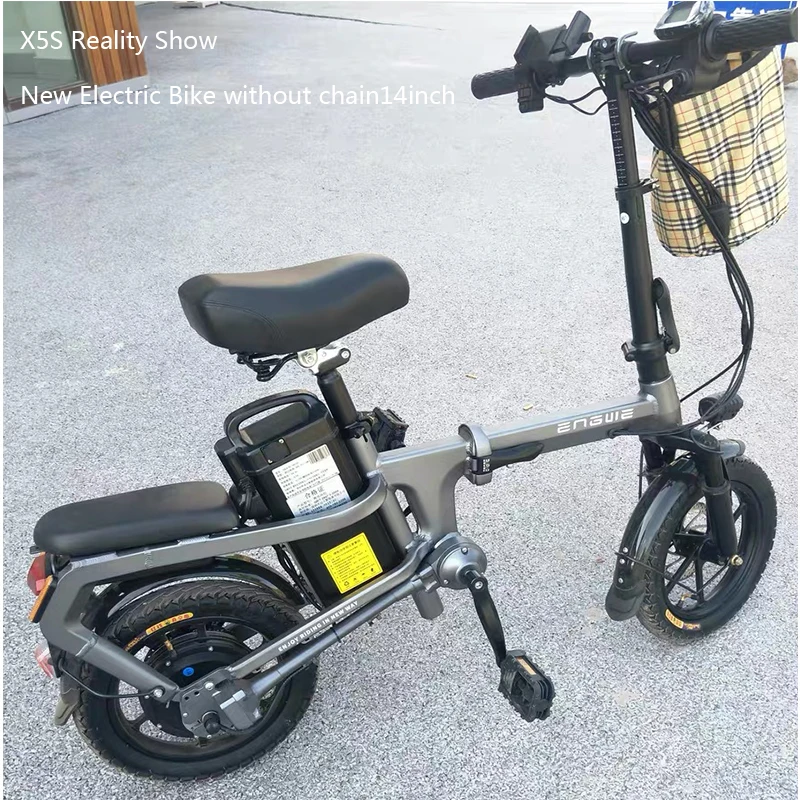 Electric Bike without chain 14inch Mini Electric Bicycle 48V10/15/20A city ebike 350W Powerful 30km/h bike/Full throttle sctooer Electric Bike without chain 14inch Mini Electric Bicycle 48V10/15/20A city ebike 350W Powerful 30km/h bike/Full throttle sctooer