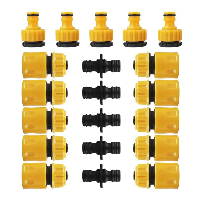 20 Pcs Garden Hose Connector Set, Connector Hose End Connector Double Hose Connectors Extender Hose Quick Connectors
20 Pcs Garden Hose Connector Set, Connector Hose End Connector Double Hose Connectors Extender Hose Quick Connectors