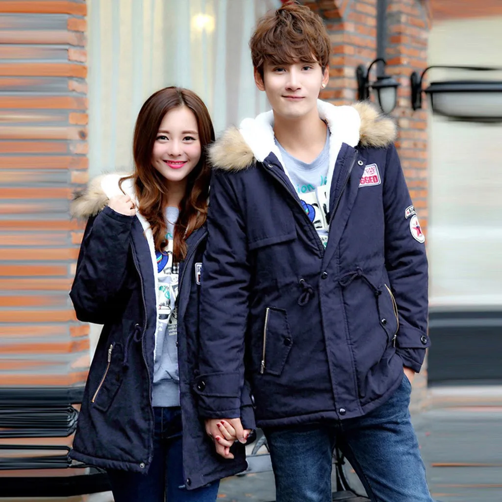 Men winter coat women Plus Size Collar Couple Coat Cotton Pocket Long Hooded Jacket chaquetas de invierno para mujer #y3
Men winter coat women Plus Size Collar Couple Coat Cotton Pocket Long Hooded Jacket chaquetas de invierno para mujer #y3