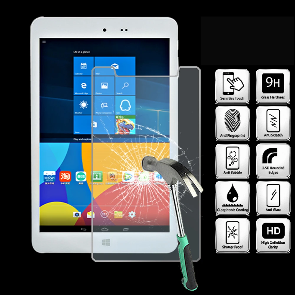 For Chuwi HI8 Tablet Tempered Glass Screen Protector Cover Explosion-Proof Anti-Scratch Screen Film
For Chuwi HI8 Tablet Tempered Glass Screen Protector Cover Explosion-Proof Anti-Scratch Screen Film