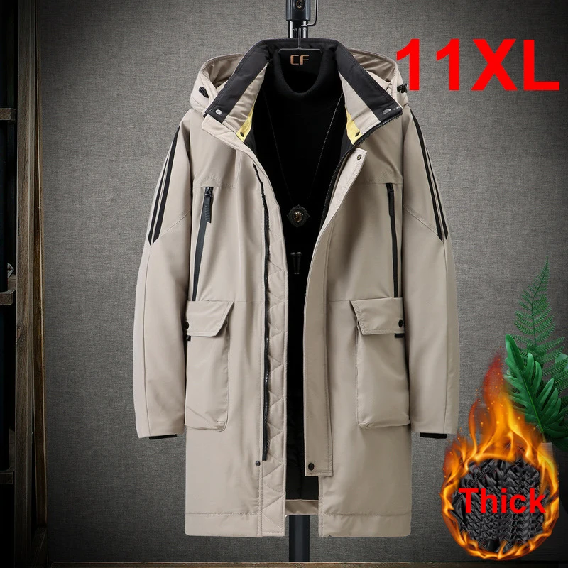 Зимние толстые парки размера плюс 11XL 10XL, Мужская модная парка, теплая длинная куртка, пальто для улицы, верхняя одежда, пальто большого размера
Зимние толстые парки размера плюс 11XL 10XL, Мужская модная парка, теплая длинная куртка, пальто для улицы, верхняя одежда, пальто большого размера