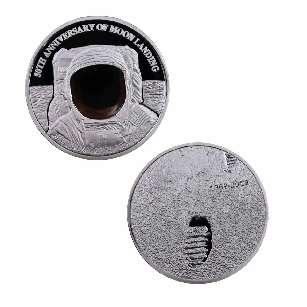 2019 US 50th Anniversary Apollo 11 Moon Landing Silver Commemorative Coin Gift Drop Shipping
2019 US 50th Anniversary Apollo 11 Moon Landing Silver Commemorative Coin Gift Drop Shipping