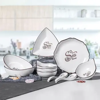 DishyKooker 12pcs/set Ceramic Tableware Set Kitchen Dinnerware Sea World Pattern Design Elegant Bowls Plates Spoons
DishyKooker 12pcs/set Ceramic Tableware Set Kitchen Dinnerware Sea World Pattern Design Elegant Bowls Plates Spoons