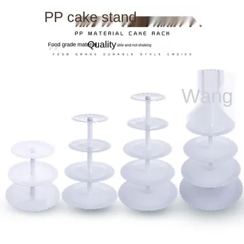Plastic wedding cake tray rack multilayer birthday cake snack rack party wedding five or six layers round dessert table
Plastic wedding cake tray rack multilayer birthday cake snack rack party wedding five or six layers round dessert table