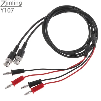 New 2pcs BNC Male Plug Q9 to Dual Double Banana Plug Jack Connector Test Probe Cable
New 2pcs BNC Male Plug Q9 to Dual Double Banana Plug Jack Connector Test Probe Cable