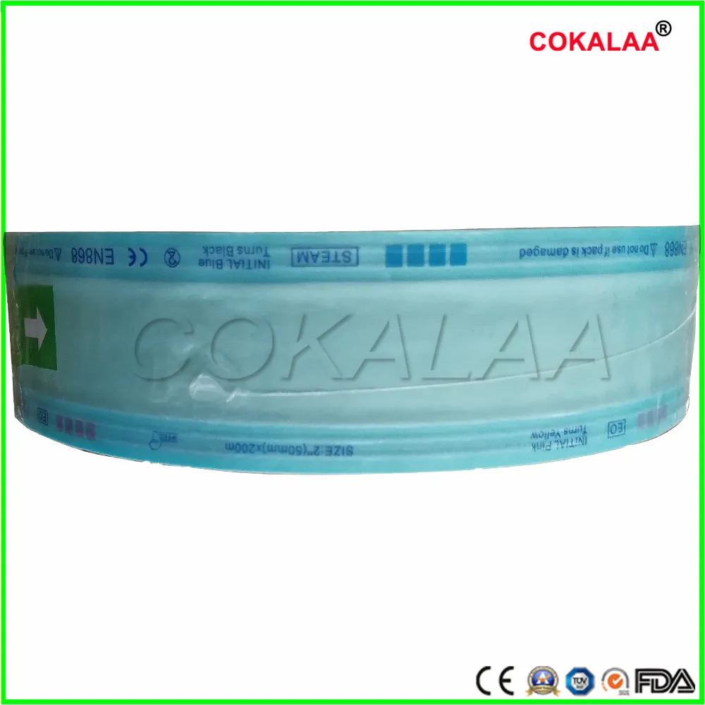 

Dental Autoclave Sterilization Self-Sealing Pouches Bags 50mm x 200m Size Medical-grade Bag Disposable