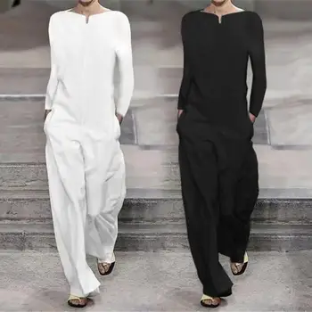 Women Autumn Fashion Solid Color Loose Long Sleeve Wide Leg Jumpsuit Romper Fashion Solid Color Loose Wide Leg Jumpsuit Romper
Women Autumn Fashion Solid Color Loose Long Sleeve Wide Leg Jumpsuit Romper Fashion Solid Color Loose Wide Leg Jumpsuit Romper