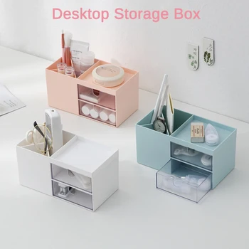 New Desktop Plastic cosmetic and jewelry storage box with double drawers Compartment Finishing Box Home Storage and Organization
New Desktop Plastic cosmetic and jewelry storage box with double drawers Compartment Finishing Box Home Storage and Organization