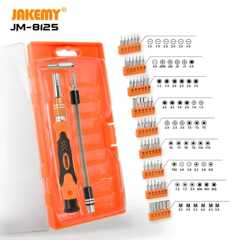 

JAKEMY JM-8125 Original 58 In 1 Screwdriver Tool Set Multi-Bit Hand Tools for TelePhone TV Tablet Electronics Repair Disassemble