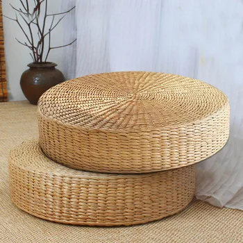Floor Pillow Eco-Friendly Round Straw Cushion Hand Woven Tatami Floor Mat Yoga Tea Ceremony Meditation Pad
Floor Pillow Eco-Friendly Round Straw Cushion Hand Woven Tatami Floor Mat Yoga Tea Ceremony Meditation Pad