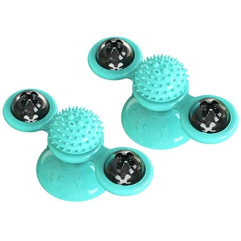 Cat Toy Turntable,Interactive Puzzle Training Turntable Windmill Ball, Scratching Tickle Tool Strong-2Pcs
Cat Toy Turntable,Interactive Puzzle Training Turntable Windmill Ball, Scratching Tickle Tool Strong-2Pcs