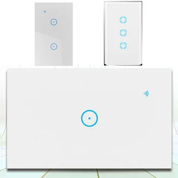 Smart Home Touch Switch Panel Wifi Mobile Phone Remote Control Voice Control Smart WIFI Switch Panel Wall Light Switch Starter
Smart Home Touch Switch Panel Wifi Mobile Phone Remote Control Voice Control Smart WIFI Switch Panel Wall Light Switch Starter