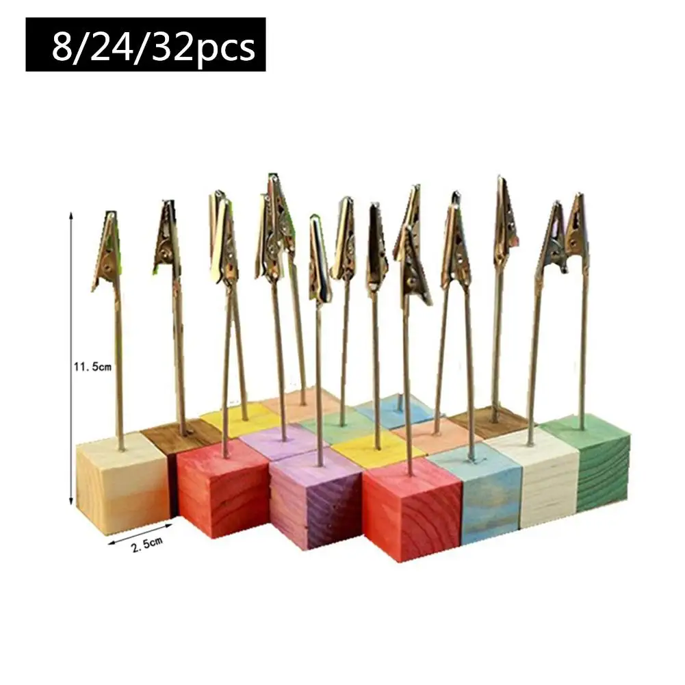 8/24/32pcs Colorful Pine Wedding Menu Clip Photo Holder Number Name Table Picture Clip Card Holder Stand Party Wedding Decor
8/24/32pcs Colorful Pine Wedding Menu Clip Photo Holder Number Name Table Picture Clip Card Holder Stand Party Wedding Decor