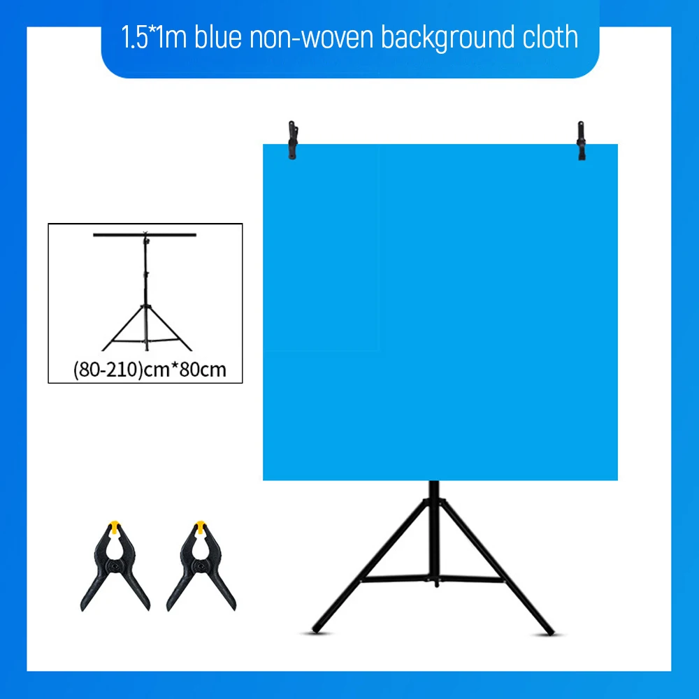 210*80cm Photography T-shape Backdrop Stand Frame Support System Adjustable Photo Backdrop Stand with Non-woven Fabric Backdrop
210*80cm Photography T-shape Backdrop Stand Frame Support System Adjustable Photo Backdrop Stand with Non-woven Fabric Backdrop