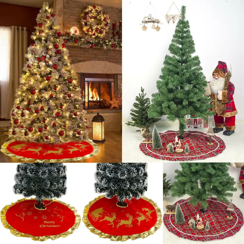 90cm Christmas Tree Skirt Base Floor Mat Apron Cover Xmas Party Home Decor Ornament 2019 Hot Popular For Family
90cm Christmas Tree Skirt Base Floor Mat Apron Cover Xmas Party Home Decor Ornament 2019 Hot Popular For Family