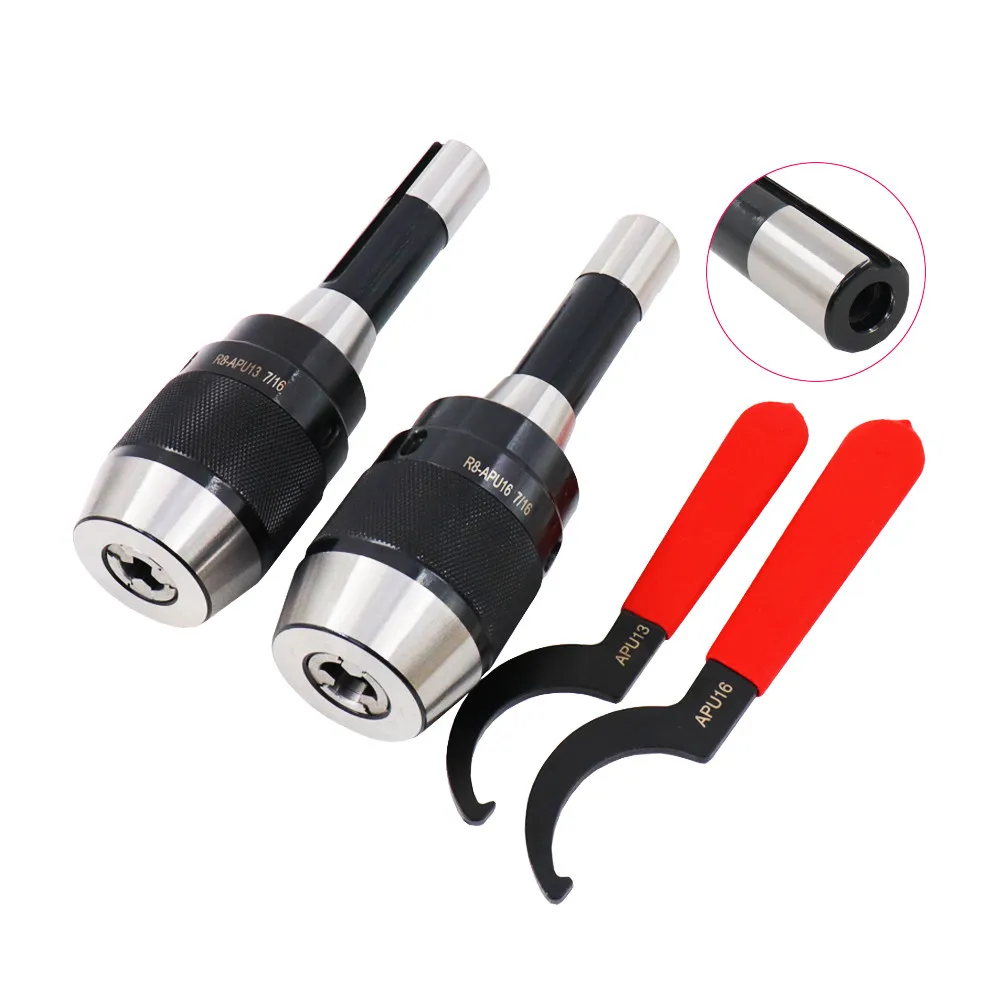 1PCS R8 APU13/APU16 7/16 milling machine Tool Holder one-piece Self Tightening Drill Chuck For Machine Drilling Lathe
1PCS R8 APU13/APU16 7/16 milling machine Tool Holder one-piece Self Tightening Drill Chuck For Machine Drilling Lathe