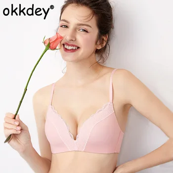 Okkdey Teenage Girls Sexy Lace Bra Push Up Breathable Wire Free Soft Bralette Comfort Underwear for Women 
Okkdey Teenage Girls Sexy Lace Bra Push Up Breathable Wire Free Soft Bralette Comfort Underwear for Women