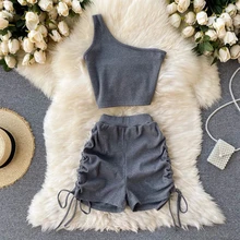 3-12Y Girl Summer Suit Children Baby One-shoulder Diagonal Collar Short T-shirt + High Waist Wide-leg Shorts Suit Teenagers Suit
3-12Y Girl Summer Suit Children Baby One-shoulder Diagonal Collar Short T-shirt + High Waist Wide-leg Shorts Suit Teenagers Suit