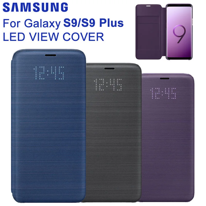 Original Samsung LED View Smart Cover Smart Phone Cover For Samsung Galaxy S9 G9600 S9 + S9Plus G9650 Function Sleep Card Pocket
Original Samsung LED View Smart Cover Smart Phone Cover For Samsung Galaxy S9 G9600 S9 + S9Plus G9650 Function Sleep Card Pocket