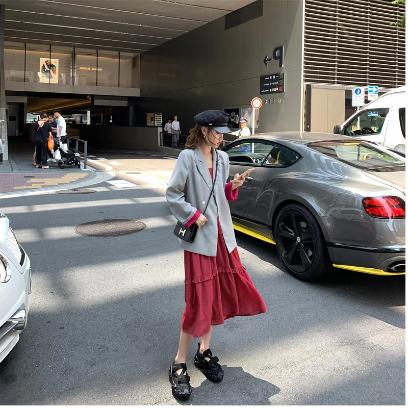 Small Suit Coat Women's 2019 Early Autumn New Style Korean-style Loose-Fit Plaid Casual Spring And Autumn Retro Online Celebrity
Small Suit Coat Women's 2019 Early Autumn New Style Korean-style Loose-Fit Plaid Casual Spring And Autumn Retro Online Celebrity