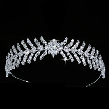 Tiaras And Crown HADIYANA Gorgeous Leaves And Flower Design Women Wedding Party Hair Jewelry Cubic Zircon BC5630 Corona Princesa
Tiaras And Crown HADIYANA Gorgeous Leaves And Flower Design Women Wedding Party Hair Jewelry Cubic Zircon BC5630 Corona Princesa