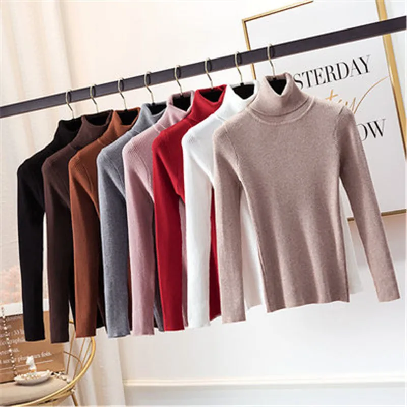 Turtleneck Sweater Women Fashion 2019 Autumn Winter Black Tops Women Knitted Pullovers Long Sleeve Jumper Pull Femme Clothing
Turtleneck Sweater Women Fashion 2019 Autumn Winter Black Tops Women Knitted Pullovers Long Sleeve Jumper Pull Femme Clothing