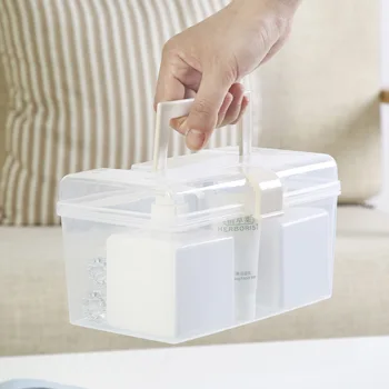 Multipurpose Clear Plastic Storage Box Small Medical Box Cosmetics Storage Desktop Organizer With Portable Handle
Multipurpose Clear Plastic Storage Box Small Medical Box Cosmetics Storage Desktop Organizer With Portable Handle