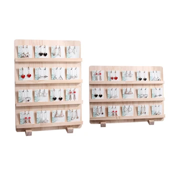 2Pcs Wood Jewelry Display Necklace Charms Jewelry Display Tray Pendant Earrings Card Style Pendant - 4 Layers & 3 Layers 
2Pcs Wood Jewelry Display Necklace Charms Jewelry Display Tray Pendant Earrings Card Style Pendant - 4 Layers & 3 Layers