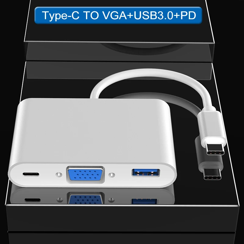 3 in 1 USB C VGA Type C to VGA Adapter VGA USB3.0 Audio video Converter PD Fast charger for Macbook pro Samsung s9 s10 s20
3 in 1 USB C VGA Type C to VGA Adapter VGA USB3.0 Audio video Converter PD Fast charger for Macbook pro Samsung s9 s10 s20