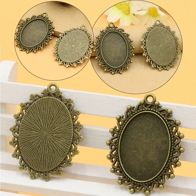 Pendant Trays Bezel 100pcs Oval Alloy DIY Crafts Blank Bezel Base Jewelry Making Necklace Accessories
Pendant Trays Bezel 100pcs Oval Alloy DIY Crafts Blank Bezel Base Jewelry Making Necklace Accessories