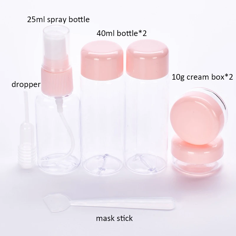 Skin Care Travel Refillable Bottles Plastic Transparent Cosmetics Split Bottle Set Women Make Up Container Empty Spray Bottle
Skin Care Travel Refillable Bottles Plastic Transparent Cosmetics Split Bottle Set Women Make Up Container Empty Spray Bottle