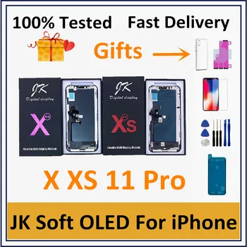 5.8" JK Flexible OLED LCD For iPhone 11 Pro Display Screen Touch Digitizer Assembly Pantalla For iPhone 11Pro LCD Replacement
5.8" JK Flexible OLED LCD For iPhone 11 Pro Display Screen Touch Digitizer Assembly Pantalla For iPhone 11Pro LCD Replacement