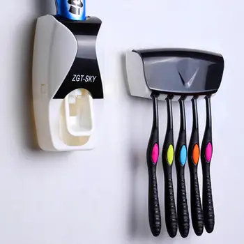 5 Toothbrush Storage Organizer Holder Rack Set with Automatic Smart Toothpaste Dispenser Wall Mount Stand Squeezer
5 Toothbrush Storage Organizer Holder Rack Set with Automatic Smart Toothpaste Dispenser Wall Mount Stand Squeezer