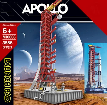 Lepining 122CM High Space Apollo Saturn-V Launch Umbilical Tower FOR Rocket Fit Technic Building Blocks Brick Gift Kid Christmas
Lepining 122CM High Space Apollo Saturn-V Launch Umbilical Tower FOR Rocket Fit Technic Building Blocks Brick Gift Kid Christmas