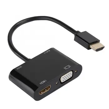 HDMI to HDMI VGA HD Video Signal Converter Cable Adapter for Notebook Laptop Projector Internal Computer Cables
HDMI to HDMI VGA HD Video Signal Converter Cable Adapter for Notebook Laptop Projector Internal Computer Cables