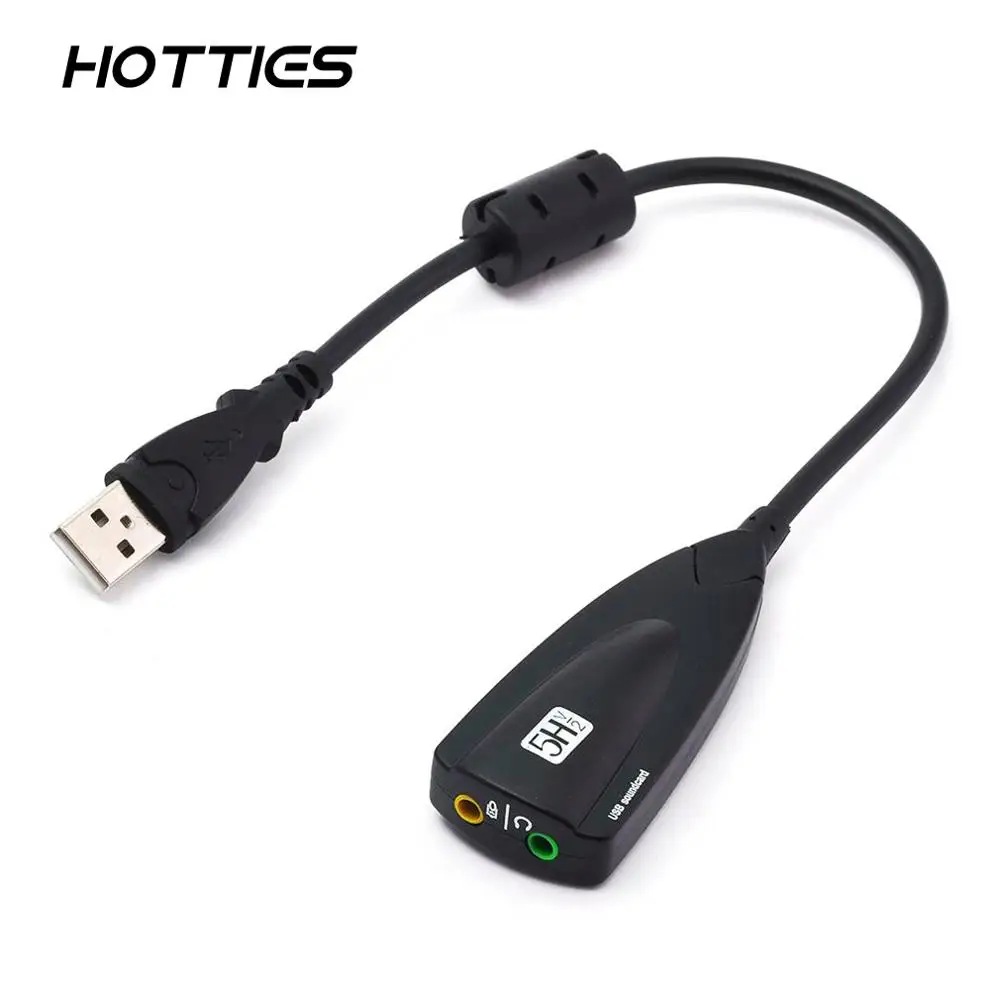 Фото 5Hv2 External USB Sound Card 3D Virtual 7.1 Channel Audio Adapter Plug and Play Track for Laptop PC | Компьютеры и офис