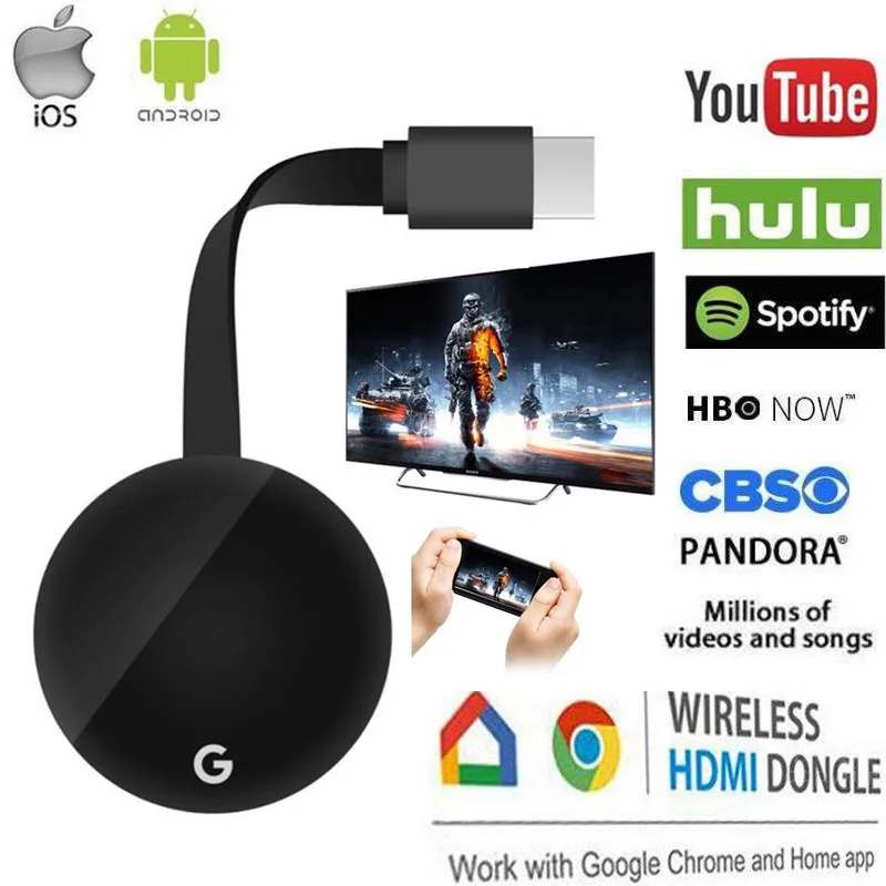 Anycast G7S TV Stick Adapter HDMI Wifi Display Receiver For Chromecast Wireless Dongle For Google Home
Anycast G7S TV Stick Adapter HDMI Wifi Display Receiver For Chromecast Wireless Dongle For Google Home