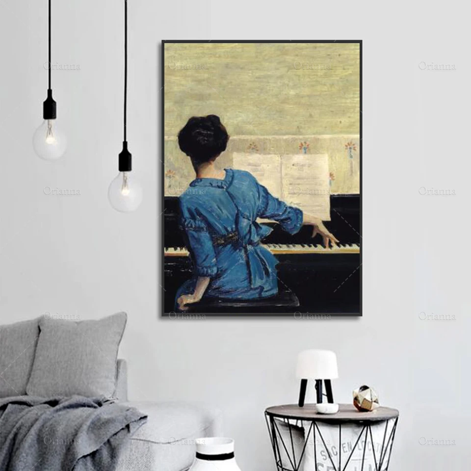 The Girl Play Piano Vintage Poster And Prints Famous Canvas Oil Painting Reproduction On Wall Art Pictures For Living Room Decor 
The Girl Play Piano Vintage Poster And Prints Famous Canvas Oil Painting Reproduction On Wall Art Pictures For Living Room Decor