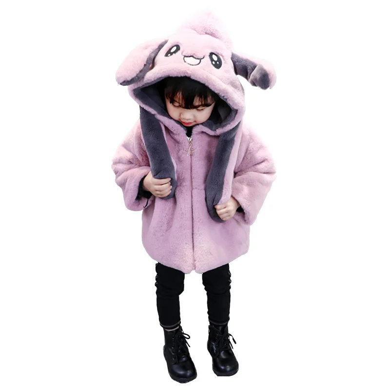 Novelty Cute Rabbit Clothing Baby Girl Clothes Thick Warm Fake Fur Jacket Coat for Spring Winter Kids Parka Children Outerwear 
Novelty Cute Rabbit Clothing Baby Girl Clothes Thick Warm Fake Fur Jacket Coat for Spring Winter Kids Parka Children Outerwear